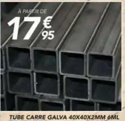 Les Briconautes TUBE CARRE GALVA 6ML offre