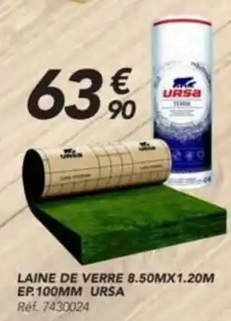 Les Briconautes LAINE DE VERRE EP.100MM URSA offre