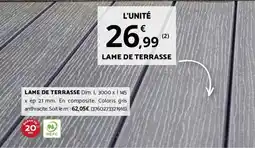 Bricorama LAME DE TERRASSE offre