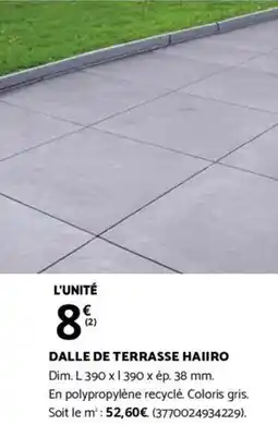 Bricorama DALLE DE TERRASSE HAIIRO offre