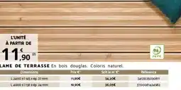 Bricorama LAME DE TERRASSE offre