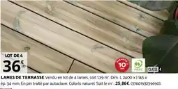 Bricorama LAMES DE TERRASSE offre