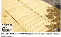 Bricorama DALLE DE TERRASSE RAINURÉE offre