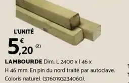 Bricorama LAMBOURDE offre