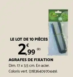 Bricorama AGRAFES DE FIXATION offre