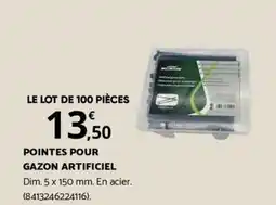 Bricorama POINTES POUR GAZON ARTIFICIEL offre