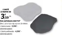 Bricorama PAS JAPONAIS ZEN'TO offre