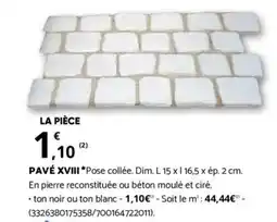 Bricorama PAVÉ XVIII offre