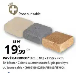 Bricorama PAVÉ CARROCO offre