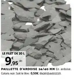Bricorama PAILLETTE D'ARDOISE 24/40 MM offre