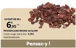 Bricorama POUZZOLANE ROUGE 10/25 MM offre