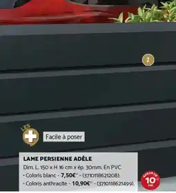Bricorama LAME PERSIENNE ADÈLE offre