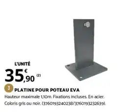 Bricorama PLATINE POUR POTEAU EVA offre