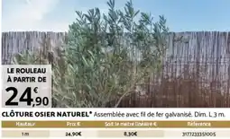 Bricorama CLÔTURE OSIER NATUREL offre