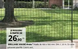 Bricorama GRILLAGE SOUDÉ M100 offre
