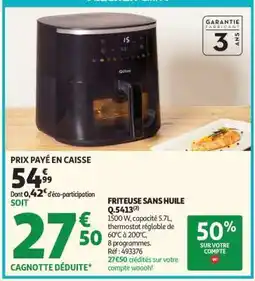 Auchan FRITEUSE SANS HUILE Q.5413 offre