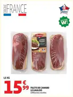 Auchan FILETS DE CANARD LE GAULOIS offre