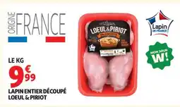 Auchan Lapin Entier Découpé Loeul & Piriot offre