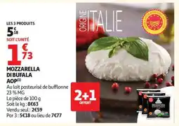 Auchan Mozzarella Di Bufala Aop offre