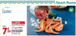 Auchan Crevettes Entières Cuites Réfrigérées offre
