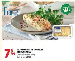 Auchan Parmentier de saumon MAISON BRIAU offre