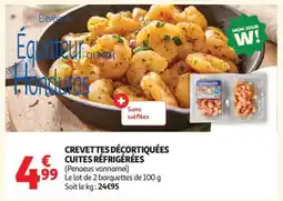 Auchan Crevettes Décortiquées Cuites Réfrigérées offre