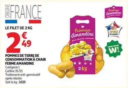Auchan Pommes De Terre De Consommation À Chair Ferme Amandine offre