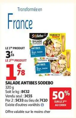 Auchan SALADE ANTIBES SODEBO offre