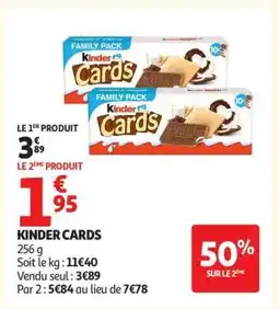 Auchan KINDER Cards offre
