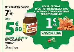 Auchan Pâte À Tartiner Nutella offre
