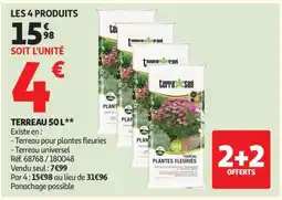 Auchan TERREAU 50 L offre