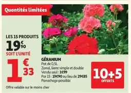 Auchan Géranium offre