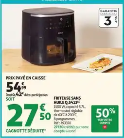 Auchan FRITEUSE SANS HUILE Q.5413(1) offre