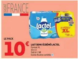 Auchan Lait Demi-Écrémé Lactel offre