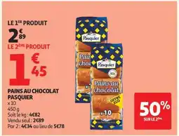 Auchan Pains Au Chocolat Pasquier offre