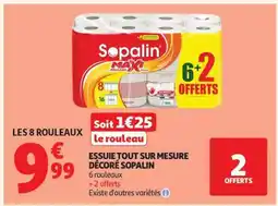 Auchan Essuie Tout Sur Mesure Decore Sopalin offre