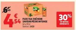 Auchan FUZE TEA THÉ NOIR SAVEUR PÊCHE INTENSE offre