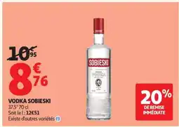 Auchan Vodka Sobieski offre
