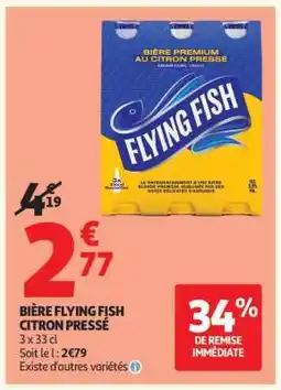 Auchan BIÈRE FLYING FISH CITRON PRESSÉ offre