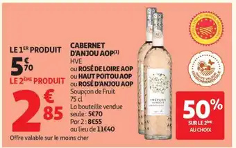 Auchan Cabernet D'anjou Aop offre