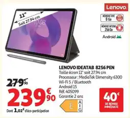 Auchan LENOVO IDEATAB 8256 PEN offre