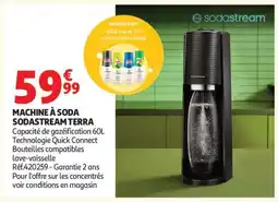 Auchan MACHINE À SODA SODASTREAM TERRA offre