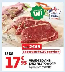 Auchan Viande Bovine : Faux-Filet offre