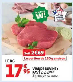 Auchan Viande Bovine : Pavé offre