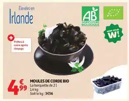 Auchan Moules De Corde Bio offre