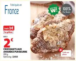 Auchan CROISSANTS AUX AMANDES PUR BEURRE offre