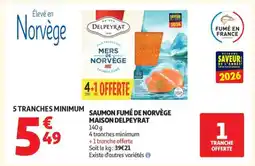 Auchan Saumon Fumé De Norvège Maison Delpeyrat offre