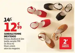 Auchan Sandale Femme Inextenso offre