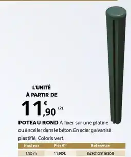 Bricorama POTEAU ROND offre