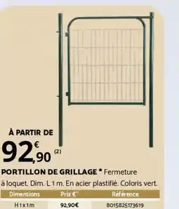 Bricorama PORTILLON DE GRILLAGE offre